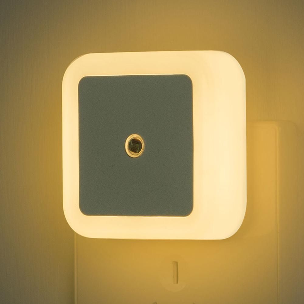 8PCS Plug-in LEDs Night Light with Auto Dusk to Dawn Sensors Lighting Control Nightlight for Bedroom Stairs Kitchen Hallway