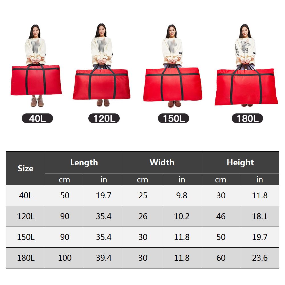 Extra Large Moving Bag With Zippers   Carrying Handles Heavy
