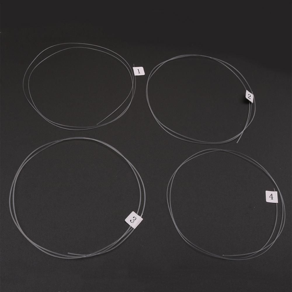4pcs Ukelele Ukulele Uke String Carbon Fiber Material Transparent