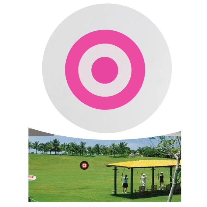 EVA Archery Arrow Target Round With 2pcs Colored Paper White Pink
