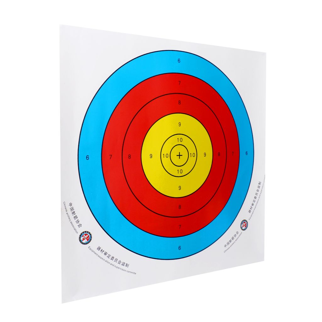 12 Pieces Recurve Bow Target Paper Hunting Practicing Adhesive Target