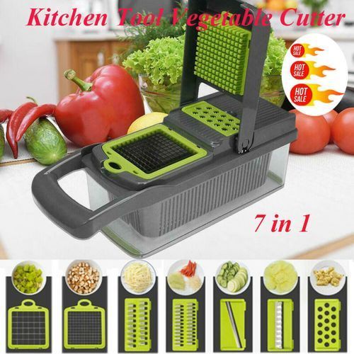 7 In 1 Multi-function Vegetable Cutter Kitchen Gadget Grater