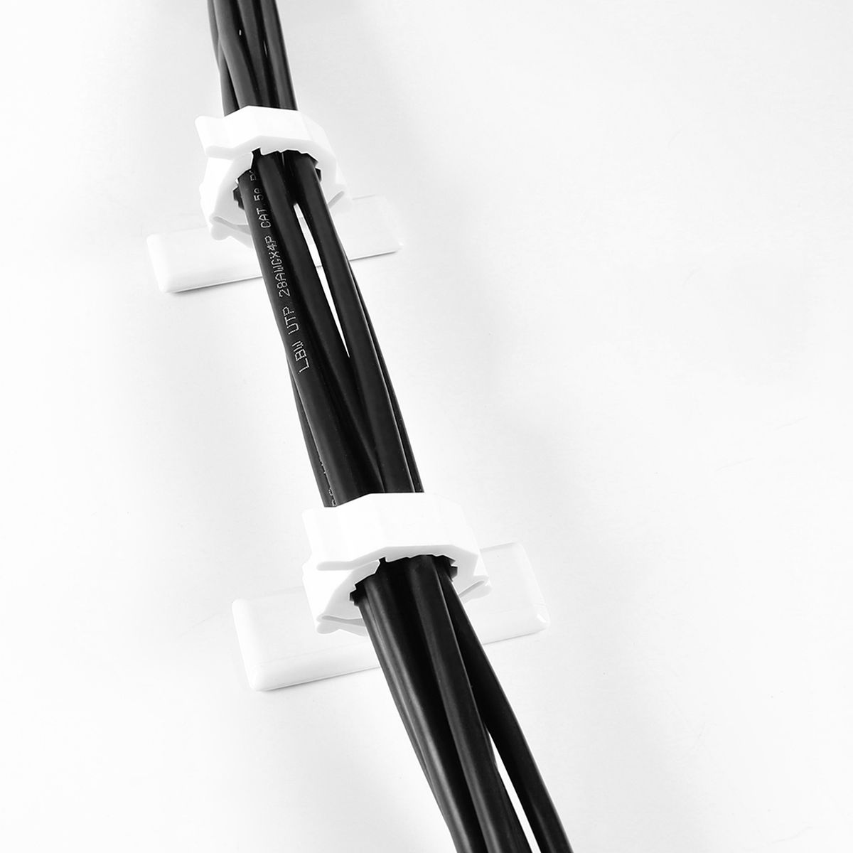 2pcs Wall Mounted Fishing Rod Holder Storage Clips Clamps
