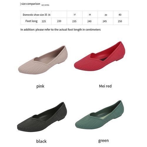Sandals Waterproof Rain Boots Low-top Gelatin Jelly Shoes Non-slip Apricot