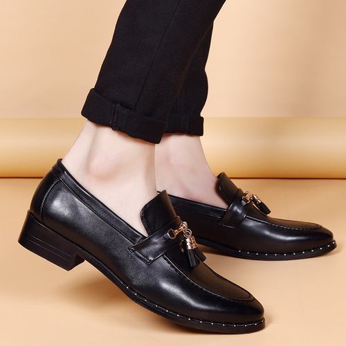 Leather Men Formal Shoes Loafers Slip-On High Quality Fashion Men Leather Shoes