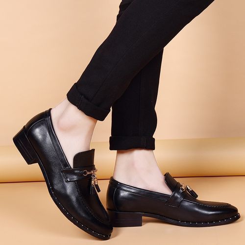 Leather Men Formal Shoes Loafers Slip-On High Quality Fashion Men Leather Shoes