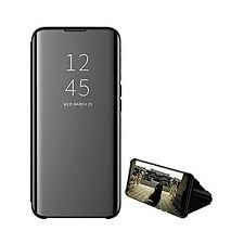 Galaxy A12,A31,A51,A52,A72,A21S,Leather Clear View Protective Flip Case