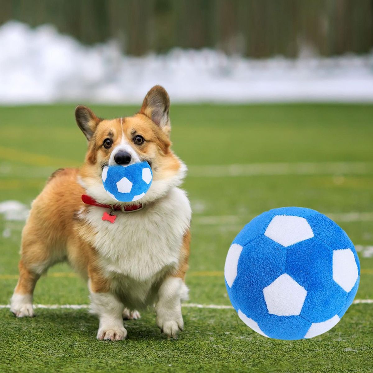 Dog Bite Toy Fluffy Dog Balls Toy