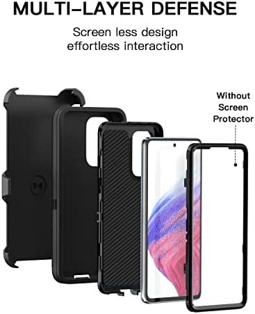 Galaxy A73 5G Defender Case, Heavy Duty Drop Protection
