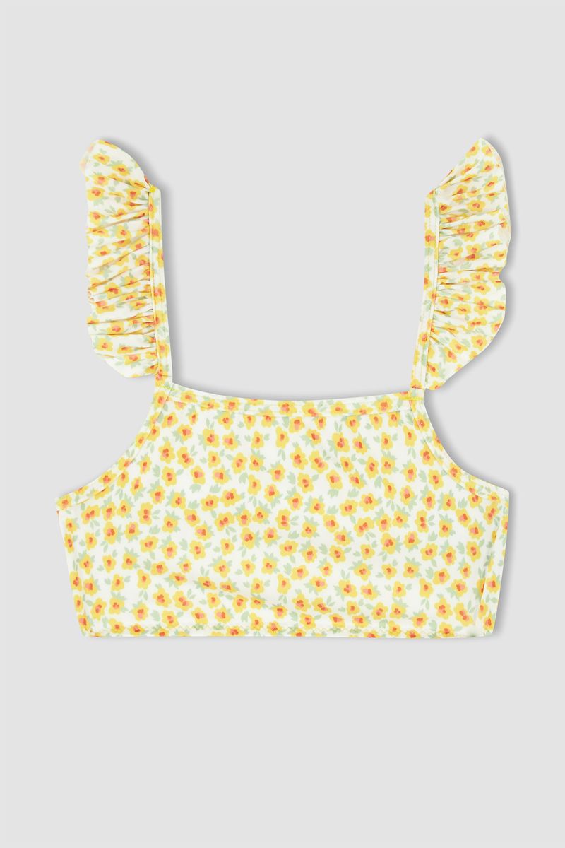Girl Swimwear Regular Fit Woven Bikini -Multicolor