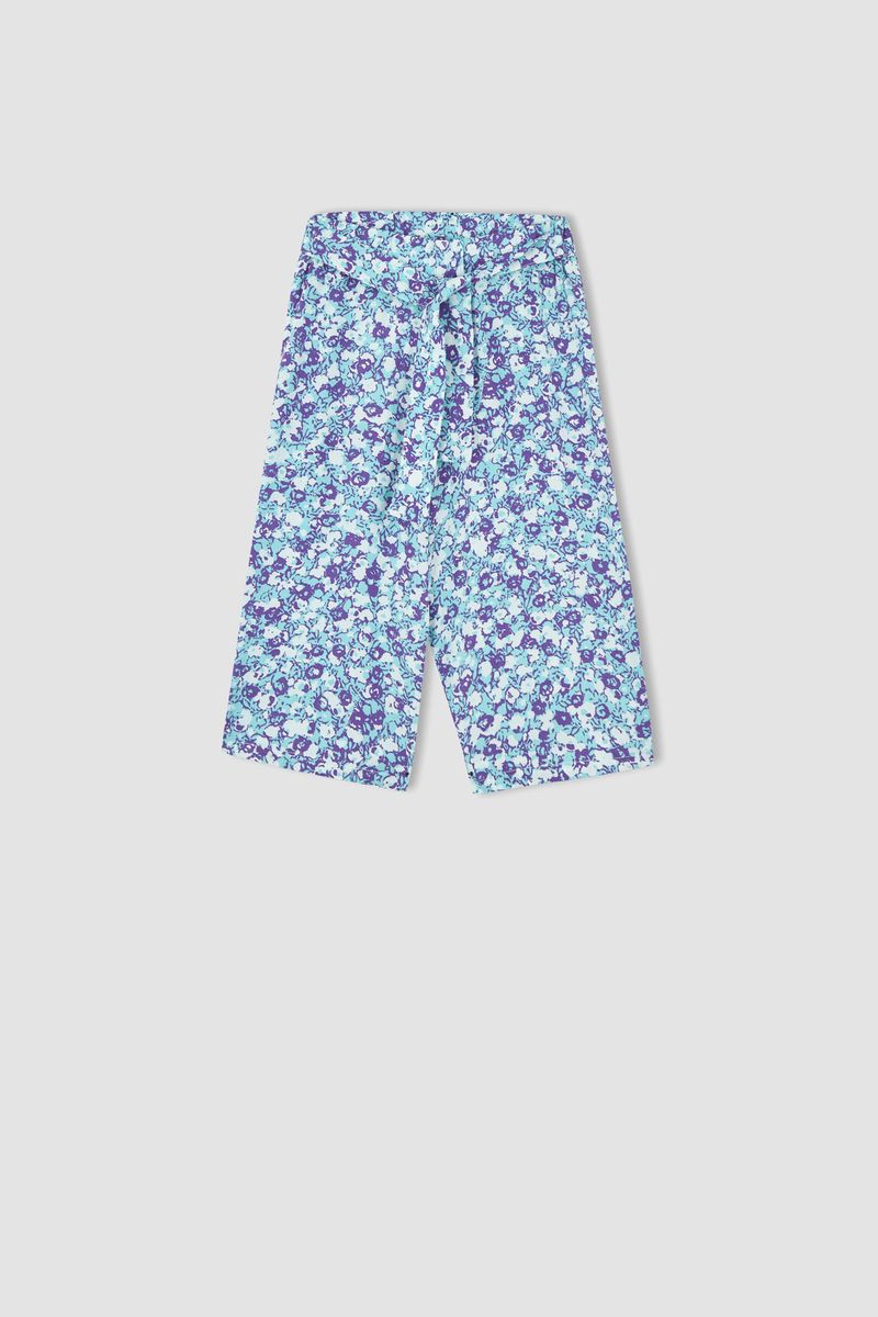 Girl Culotte Woven Trousers - Purple