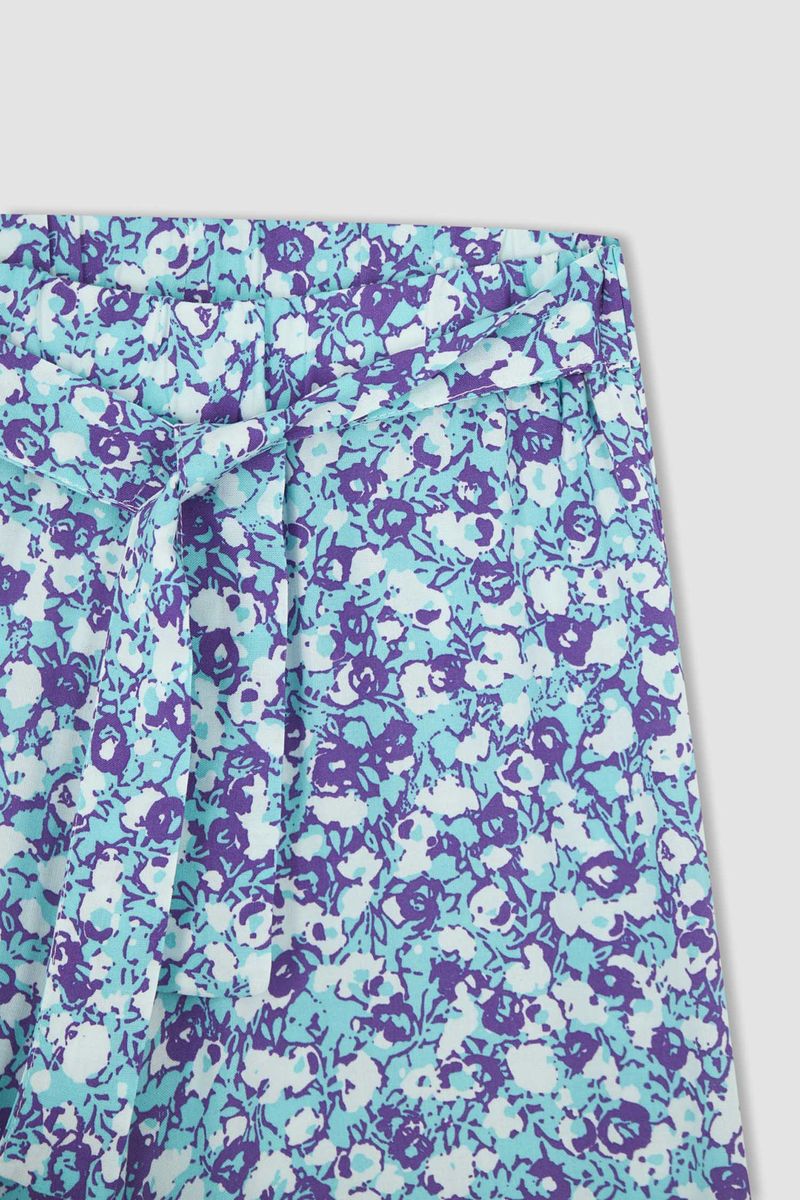Girl Culotte Woven Trousers - Purple