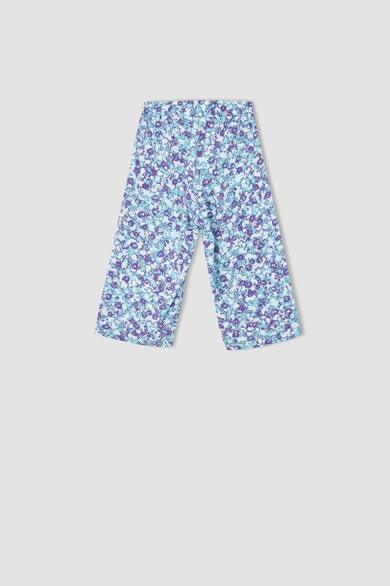 Girl Culotte Woven Trousers - Purple