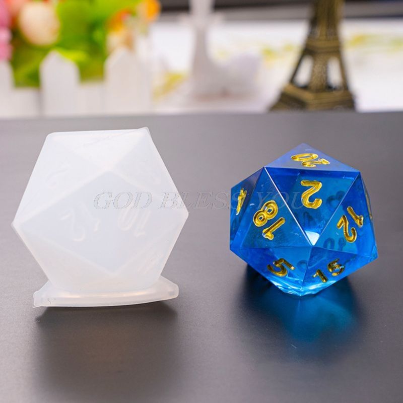 10 Pcs/Set Transparent Epoxy Mold UV Resin DIY Dice Mould Crafts Making Molds Drop Shipping