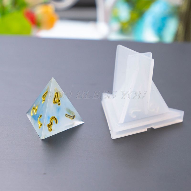 10 Pcs/Set Transparent Epoxy Mold UV Resin DIY Dice Mould Crafts Making Molds Drop Shipping