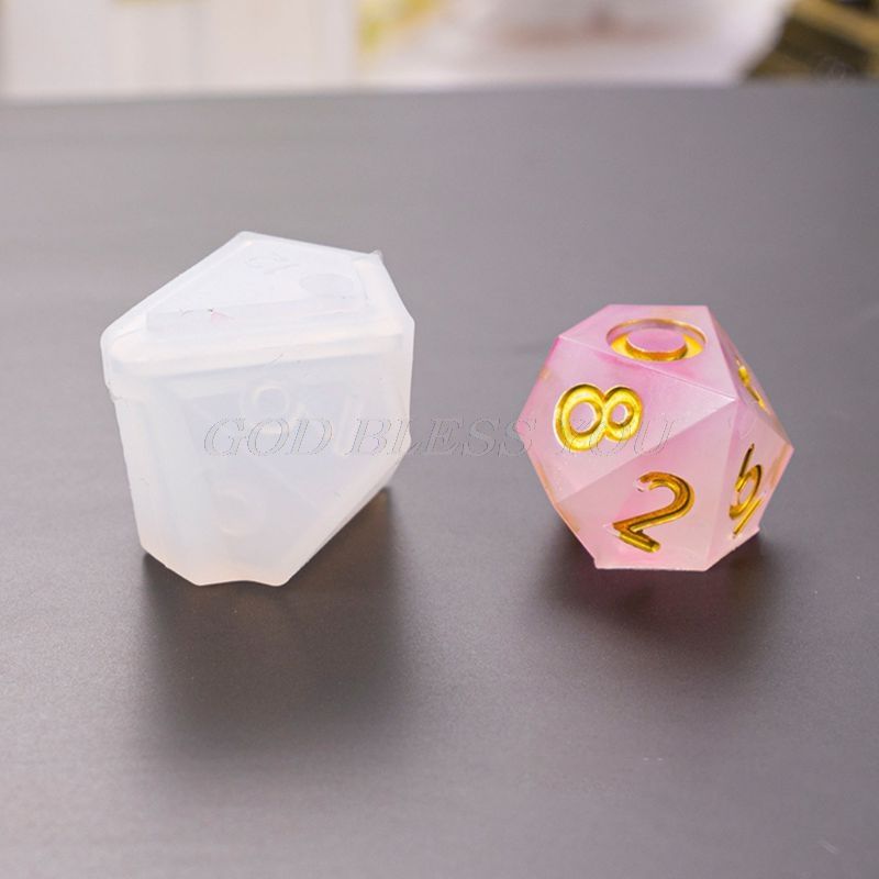 10 Pcs/Set Transparent Epoxy Mold UV Resin DIY Dice Mould Crafts Making Molds Drop Shipping
