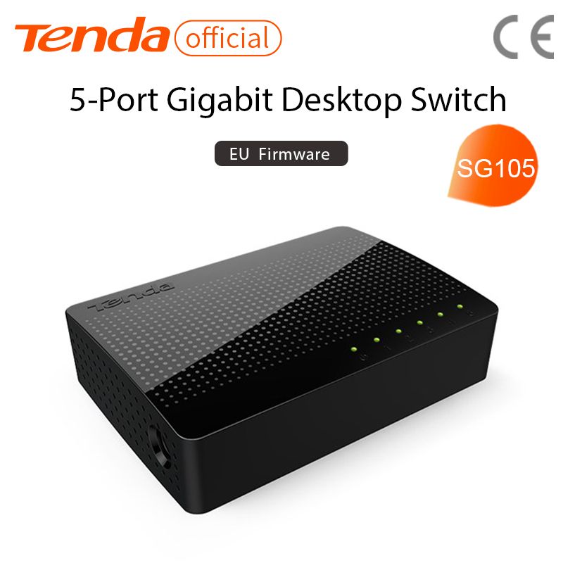Tenda SG105 Gigabit Mini 5-Port Desktop Gigabit Switch Fast