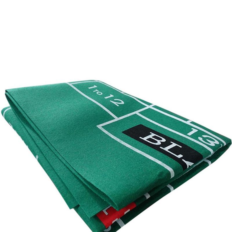 Double-sided Game Tablecloth Roulette & Blackjack Table Mat B36F