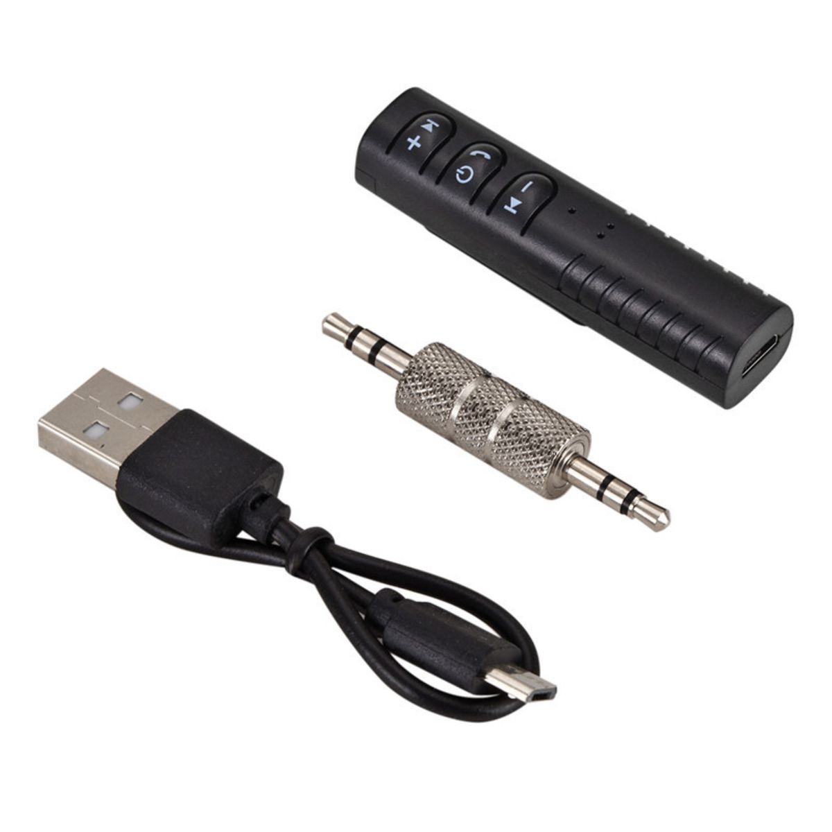 Bluetooth 4.1 Car Hands-free HD Call Photo 3.5mm Aux-Black