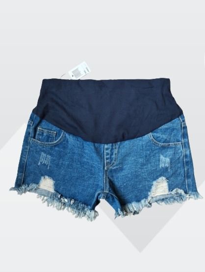 Authentic Maternity Ripped Bumshort