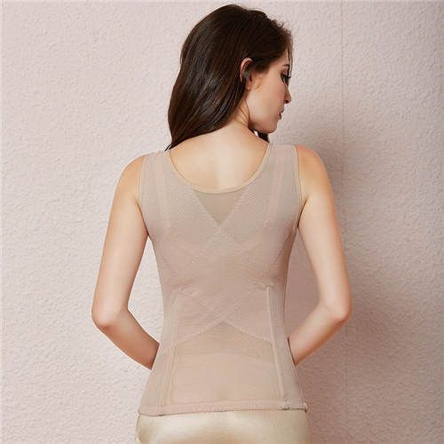 Women's Waist Training Breathable Tights Lace Vest Slim Fit