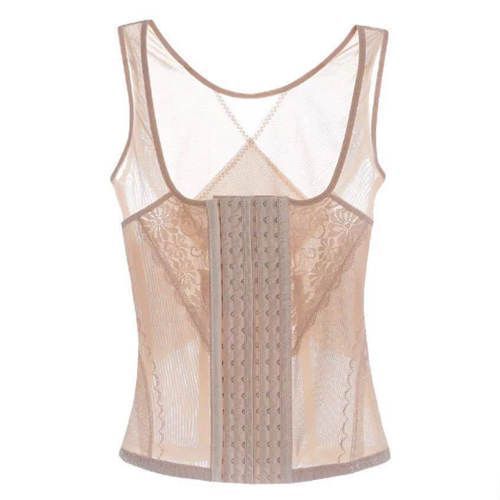 Women's Waist Training Breathable Tights Lace Vest Slim Fit