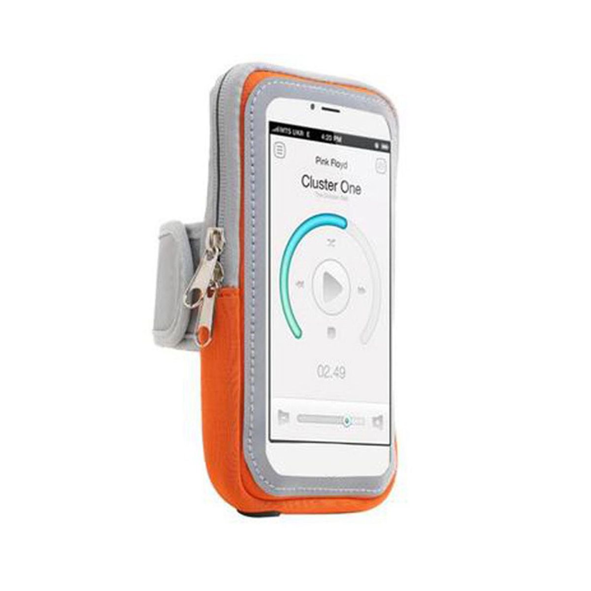 Wrist Bag Night Reflective Sports Phone Arm Bag Orange