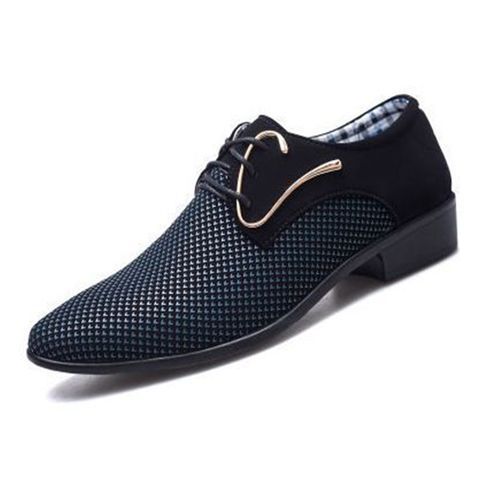 Men's Large Size Business Casual Formal Shoes-BLUE