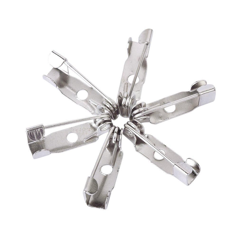 50Pcs Pins Lapel Pins Safety Pin 15Mm for DIY Brooch Pins  Badges or Any Other Craft Projects