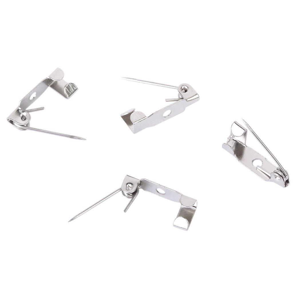 50Pcs Pins Lapel Pins Safety Pin 15Mm for DIY Brooch Pins  Badges or Any Other Craft Projects