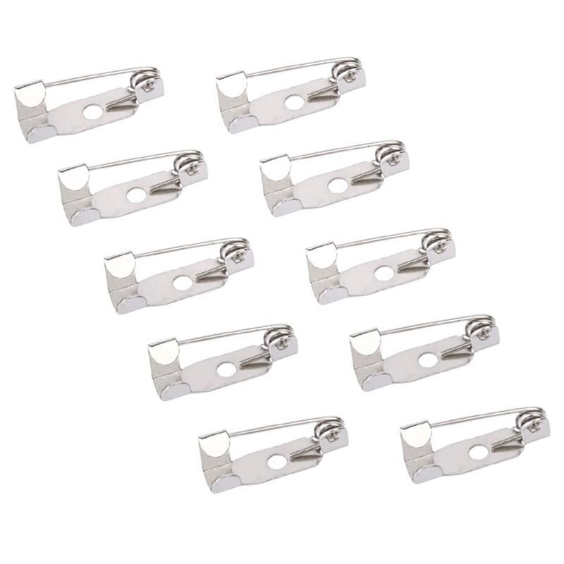 50Pcs Pins Lapel Pins Safety Pin 15Mm for DIY Brooch Pins  Badges or Any Other Craft Projects