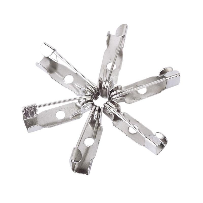 50Pcs Pins Lapel Pins Safety Pin 15Mm for DIY Brooch Pins  Badges or Any Other Craft Projects