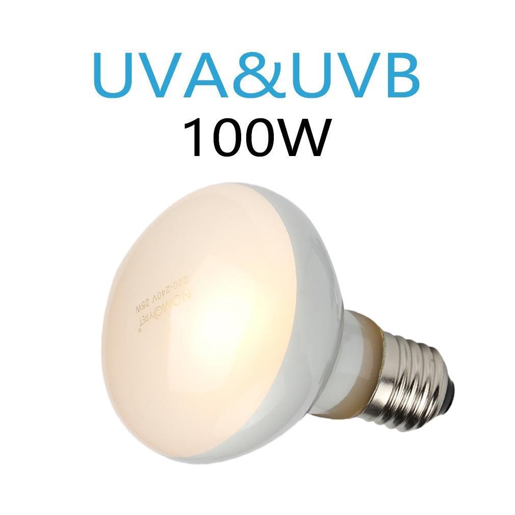 Reptile Uvb Uva Heat Lamp  For Truly -Like Bright Heat For  Amphibian And 100 W