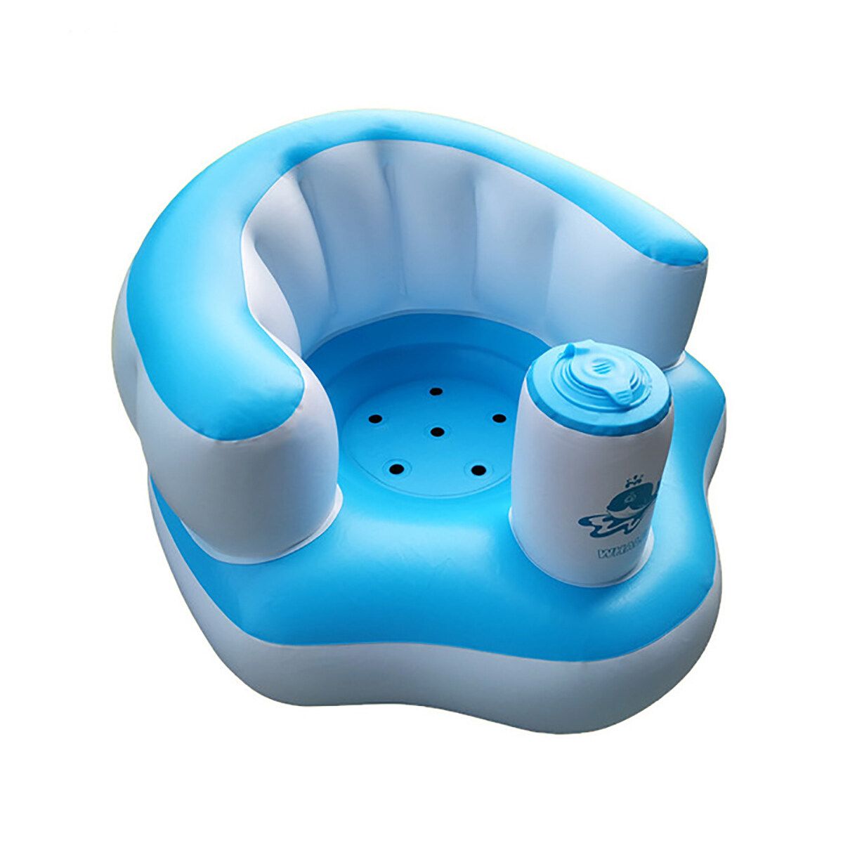 Seat Sofa Baby Learning To Sit Chair Pillow Cushion Sitting Inflatable 3 Blue