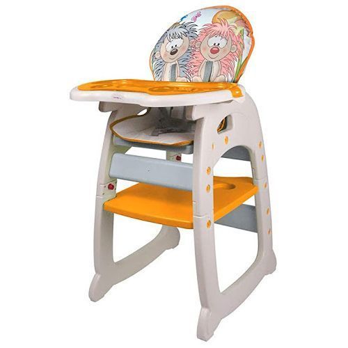 Unisex Children Infant Toddler High Chair Convertible To Chair And Table