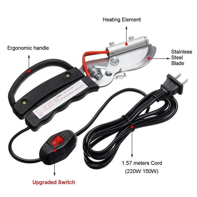 Livestock Piglet Sheep Goat Heating Tail Clamp Cutter Pig Vet