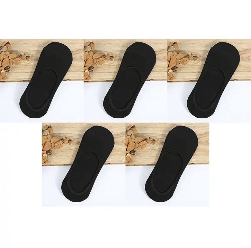 5 Pairs Sneakers Loafers Fashion Invisible Half Socks