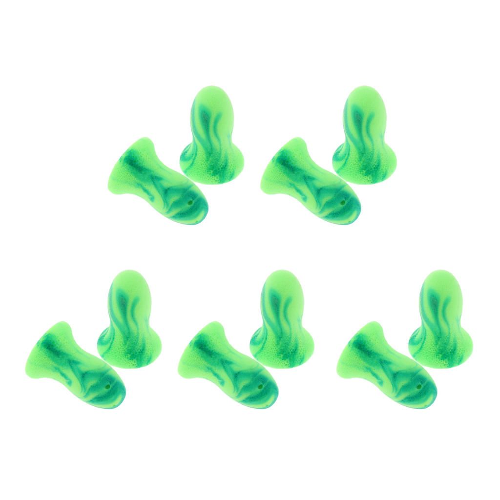 5Pair Soft Foam Earplugs No Cords Ear Plugs Sleeping Travel Noise