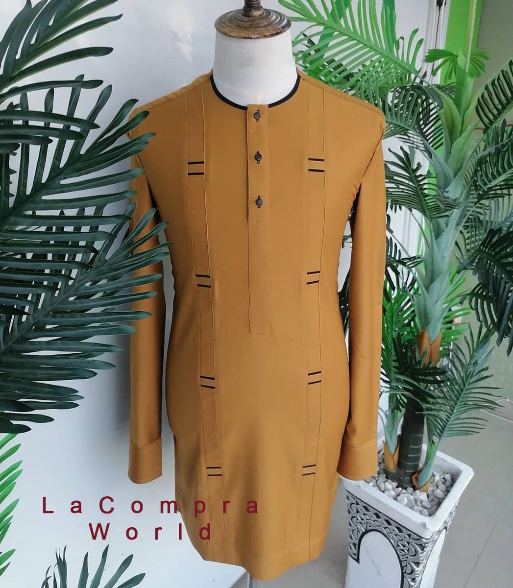Men's Senator Native Wear (Brown Black Design Long Sleeve)
