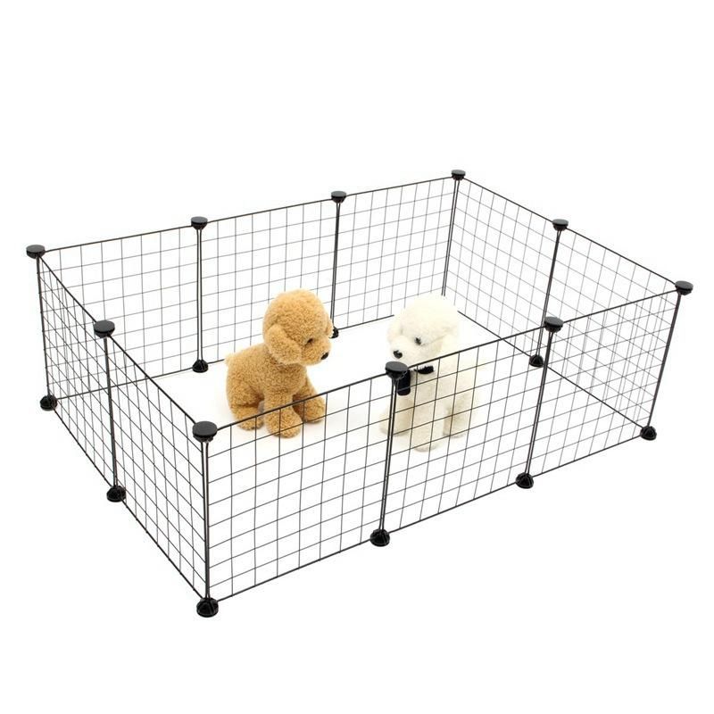 Foldable Pet Playpen Iron Fence Puppy Kennel House Exercise Training Puppy Kitten Space Dogs Supplies rabbits guinea pig Cage