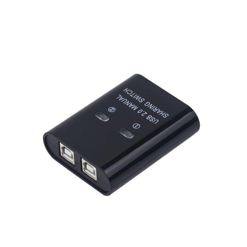 USB Manual Switch 2 Port Usb2.0 Hub Two Computers Share U Disk Printer Device Two In One Out USB2.0 Sharer