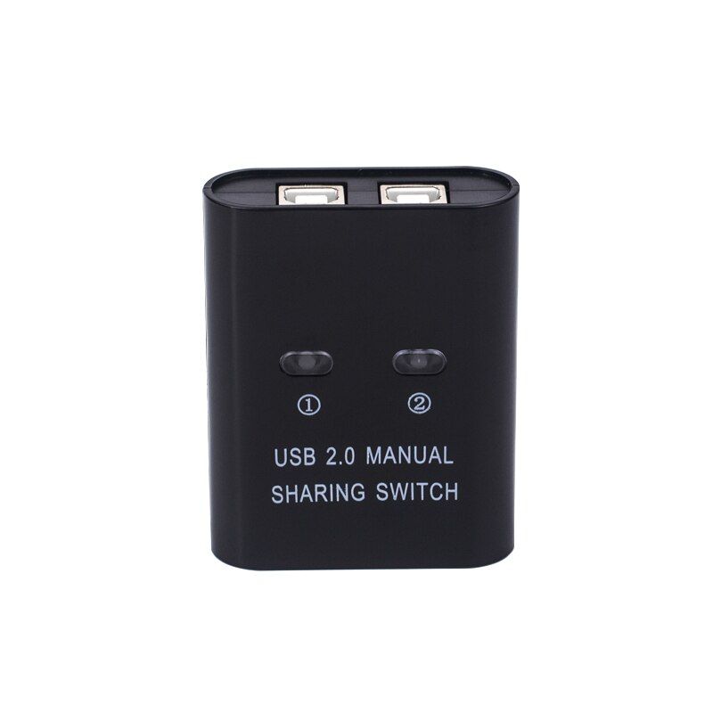 USB Manual Switch 2 Port Usb2.0 Hub Two Computers Share U Disk Printer Device Two In One Out USB2.0 Sharer