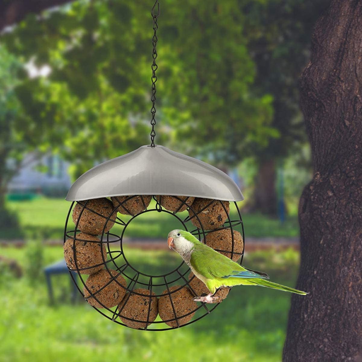 Bird Feeder Platform Easy To Fill Wild Bird Feeder Black