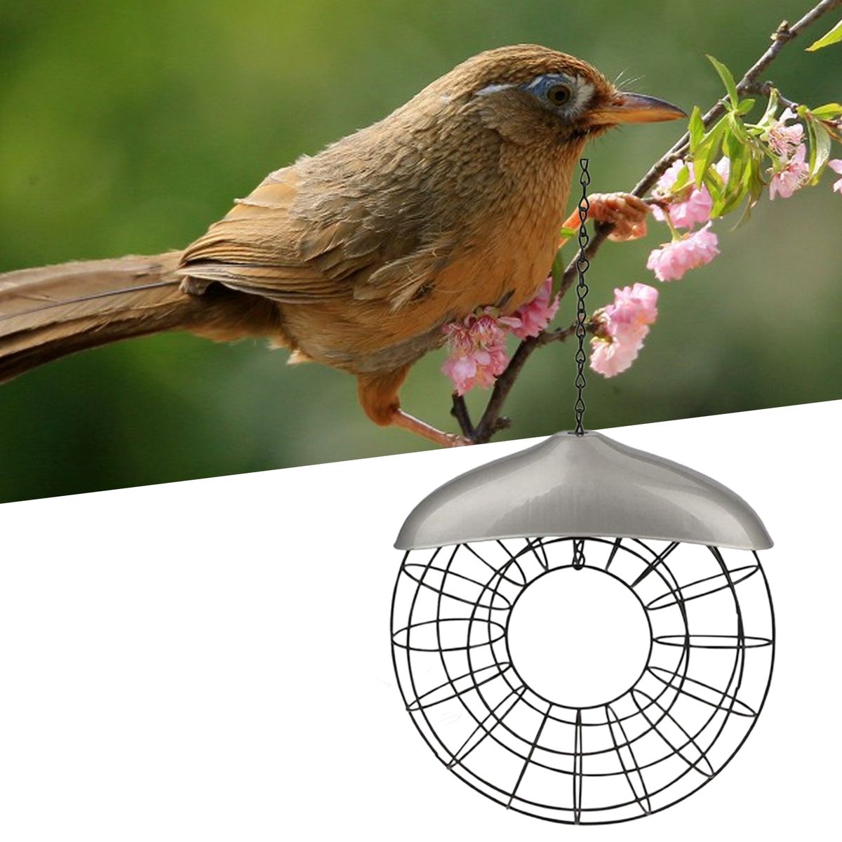 Bird Feeder Platform Easy To Fill Wild Bird Feeder Black