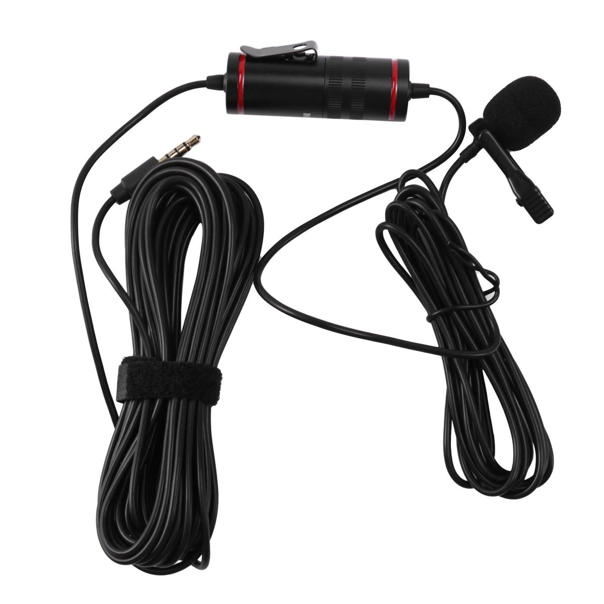 Mamen 3.5mm Audio Video Record Lavalier Clip Microphone for iPhone Android Mac Vlog Mic for DSLR Camera Camcorder Recorder