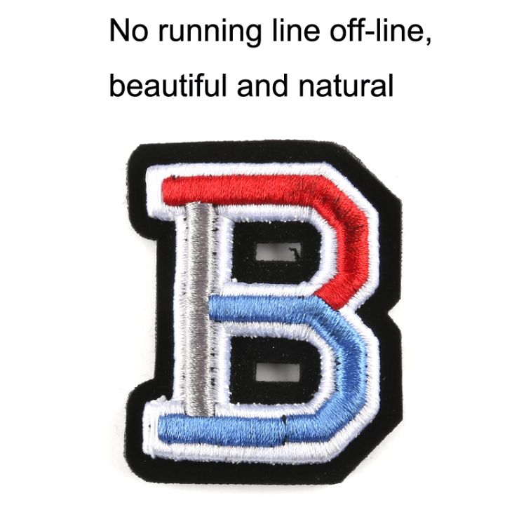 26PCS English Letter Embroidered Cap Badge Cloth Sticker