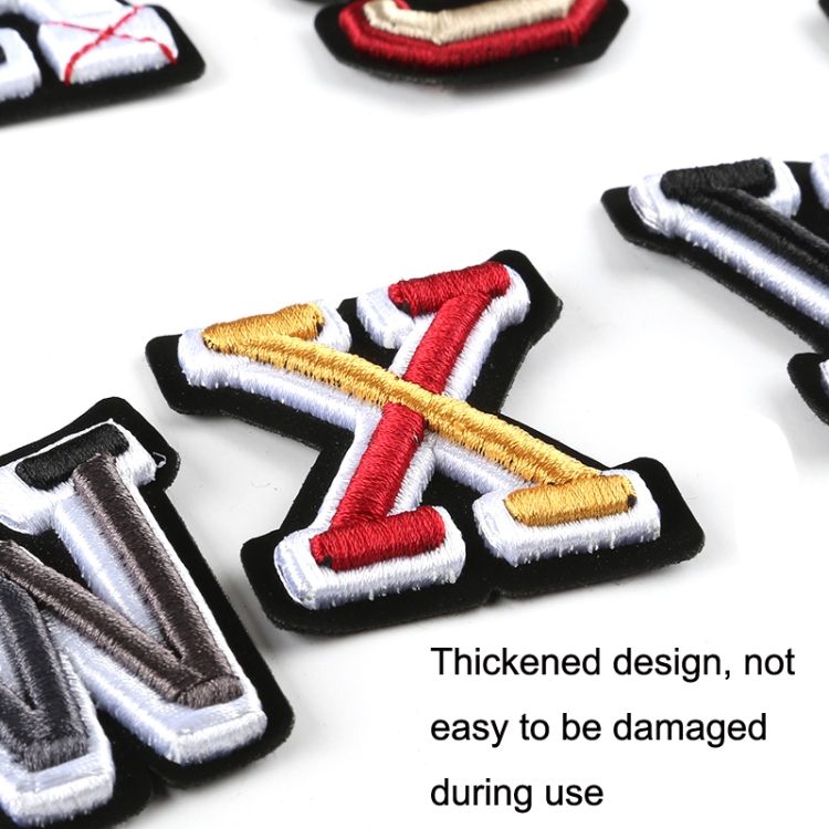 26PCS English Letter Embroidered Cap Badge Cloth Sticker