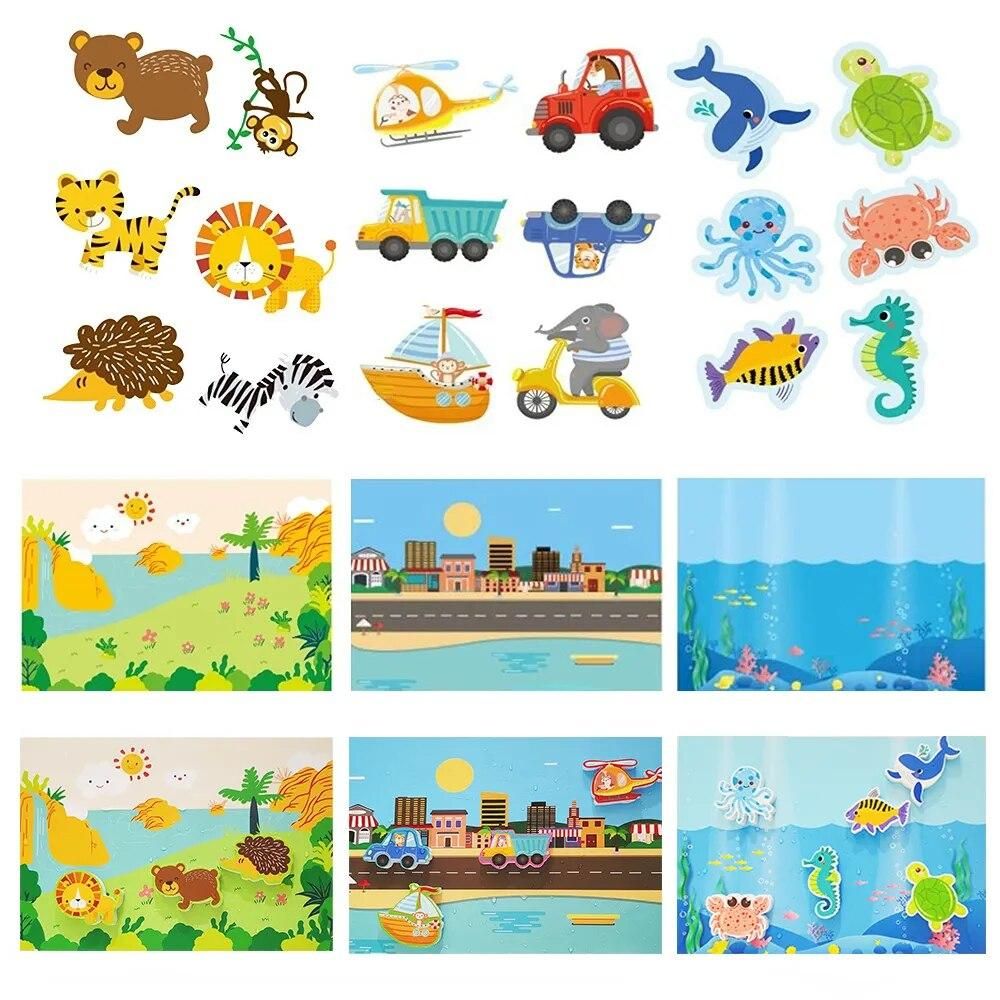 Summer Baby Bath Toys Alphanumeric Letter Animal Puzzle Soft EVA Kids Bathroom Water Toys Baby Toys for 0 12Months Toddler Toys