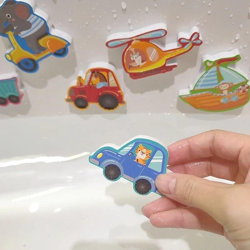 Summer Baby Bath Toys Alphanumeric Letter Animal Puzzle Soft EVA Kids Bathroom Water Toys Baby Toys for 0 12Months Toddler Toys