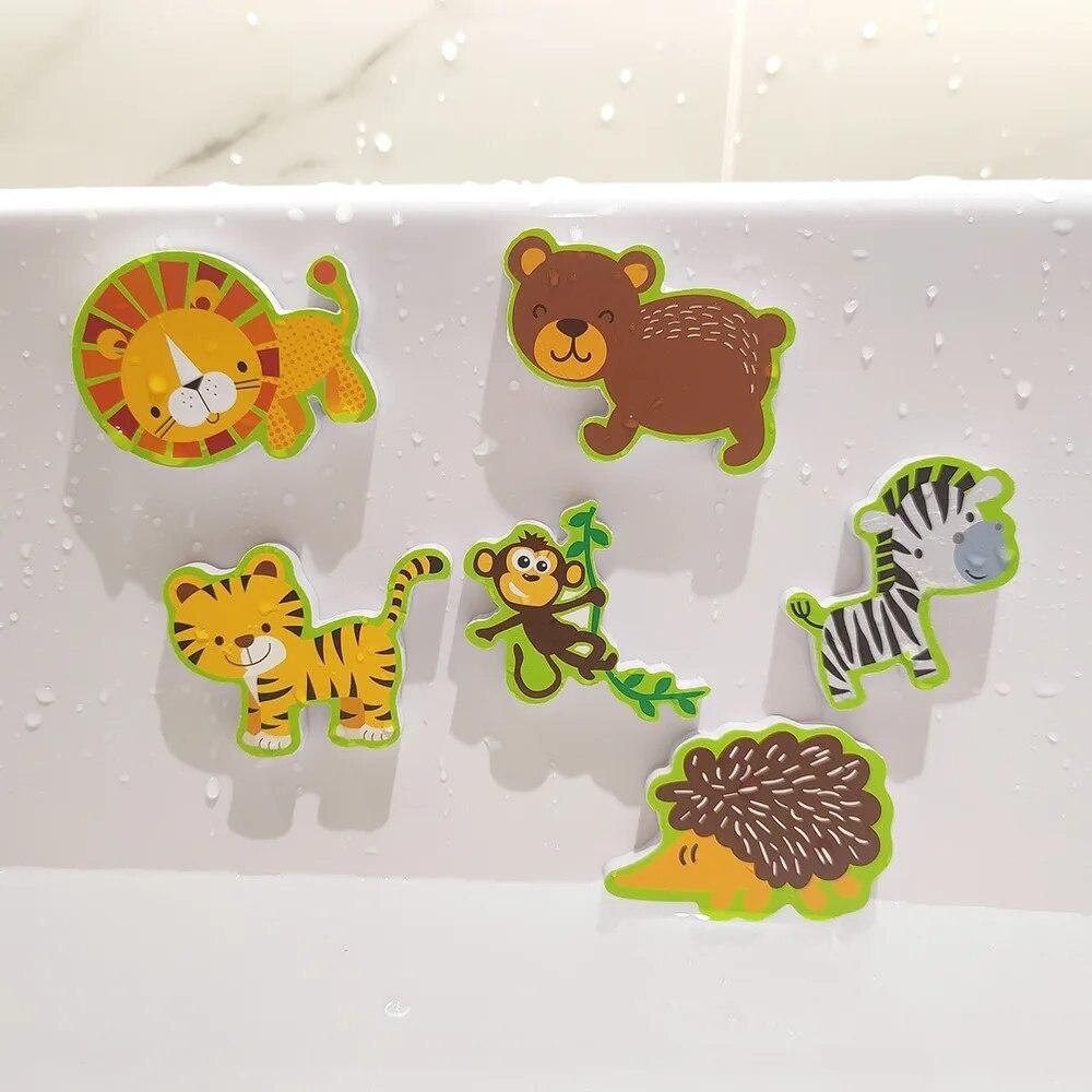 Summer Baby Bath Toys Alphanumeric Letter Animal Puzzle Soft EVA Kids Bathroom Water Toys Baby Toys for 0 12Months Toddler Toys